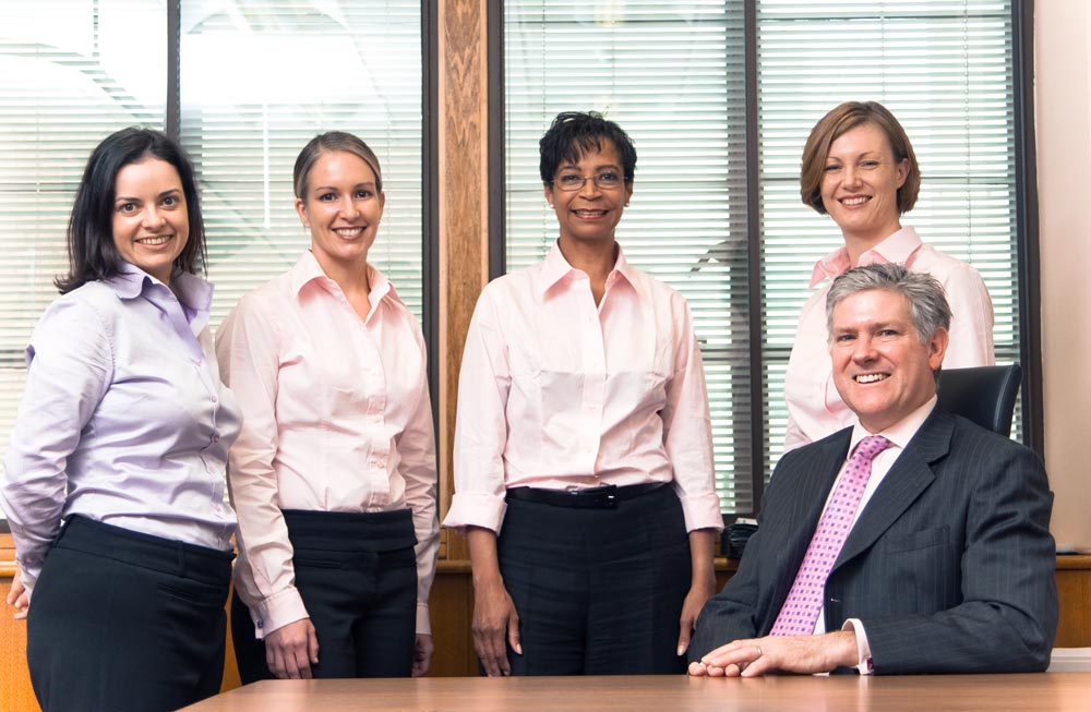 Corporate portrait, Dr Chris Inglefield and team